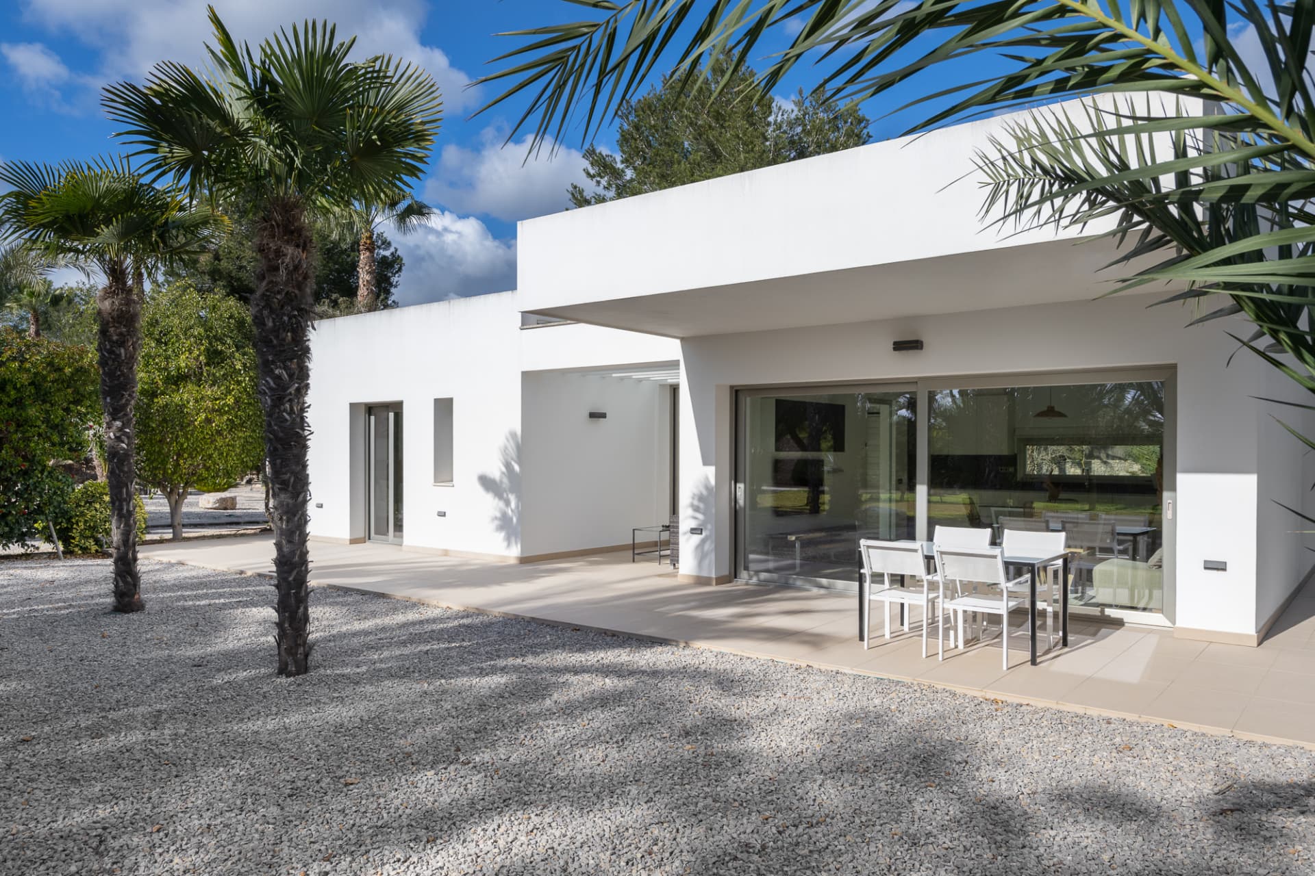 The annexe and gardens