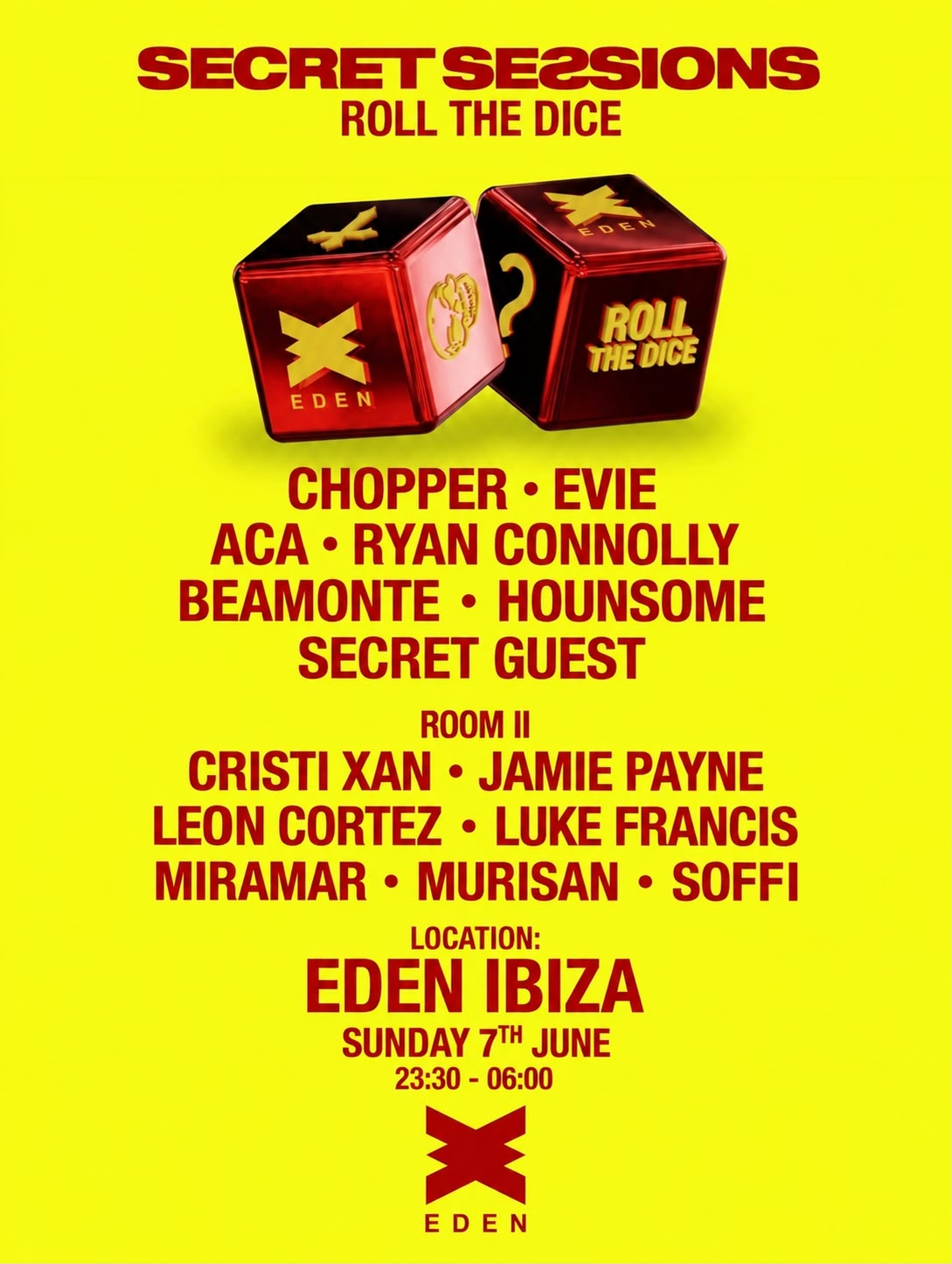 Eden Ibiza event artwork